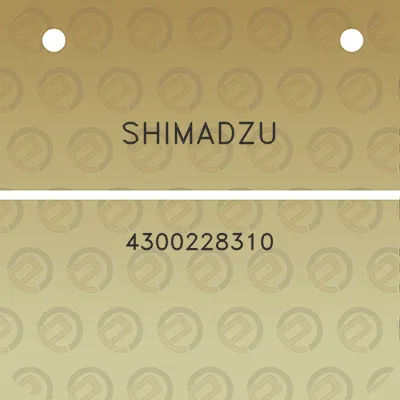 shimadzu-4300228310