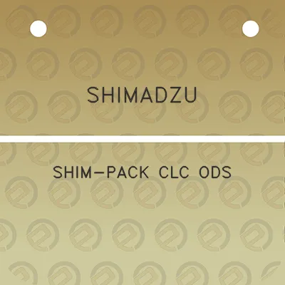 shimadzu-shim-pack-clc-ods