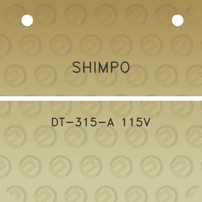 shimpo-dt-315-a-115v