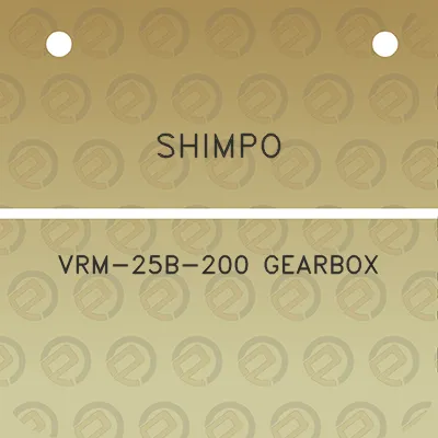 shimpo-vrm-25b-200-gearbox