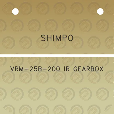 shimpo-vrm-25b-200-ir-gearbox