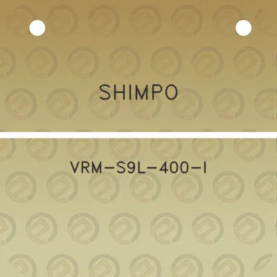 shimpo-vrm-s9l-400-i