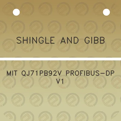 shingle-and-gibb-mit-qj71pb92v-profibus-dp-v1