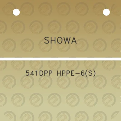 showa-541dpp-hppe-6s