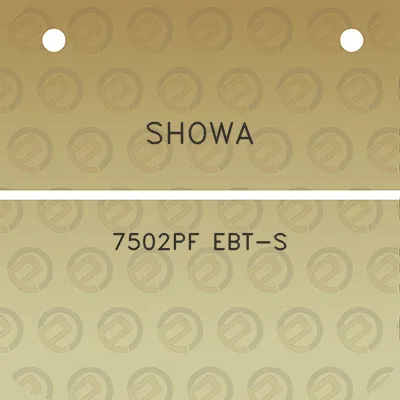 showa-7502pf-ebt-s