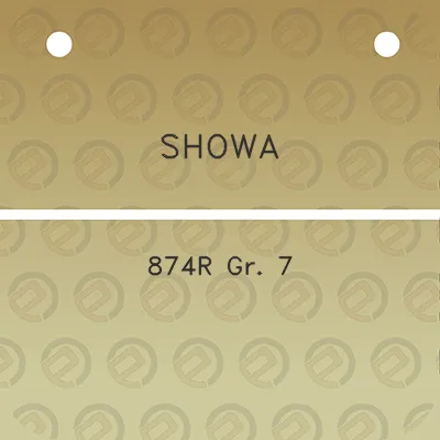 showa-874r-gr-7