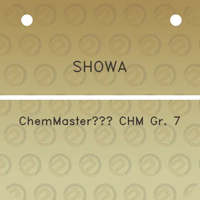 showa-chemmastertm-chm-gr-7