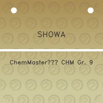 showa-chemmastertm-chm-gr-9