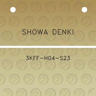 showa-denki-3kff-h04-s23