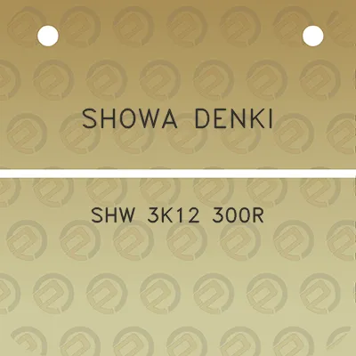 showa-denki-shw-3k12-300r