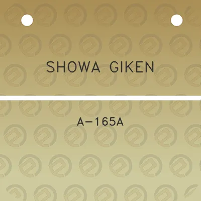 showa-giken-a-165a