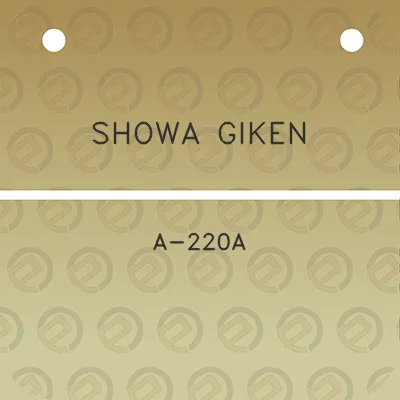 showa-giken-a-220a