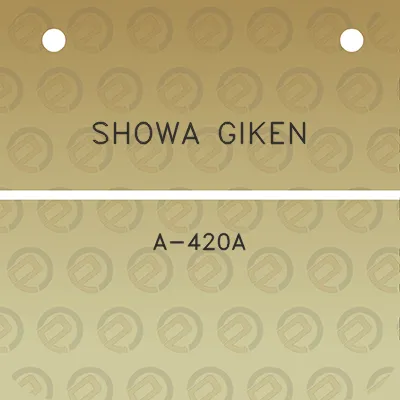 showa-giken-a-420a