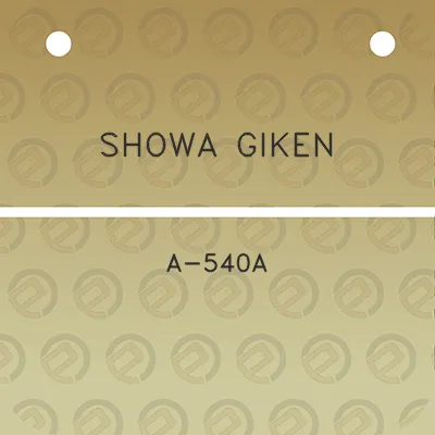 showa-giken-a-540a