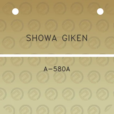 showa-giken-a-580a