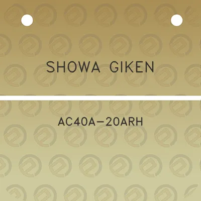 showa-giken-ac40a-20arh