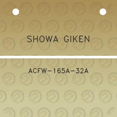 showa-giken-acfw-165a-32a