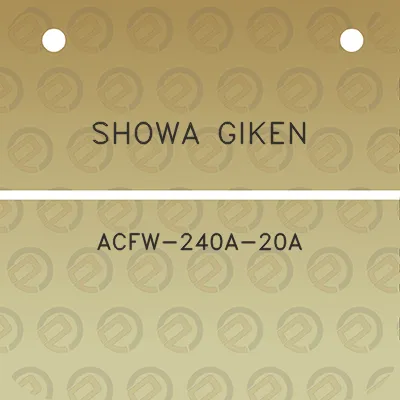 showa-giken-acfw-240a-20a