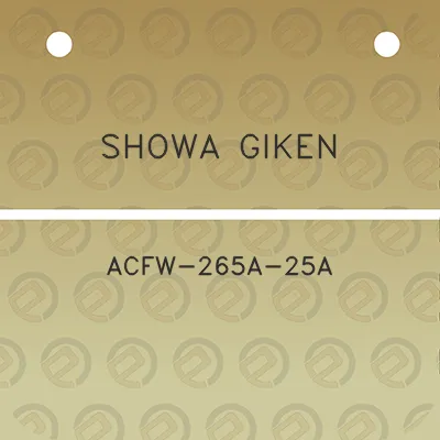 showa-giken-acfw-265a-25a