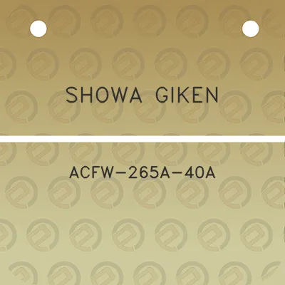 showa-giken-acfw-265a-40a