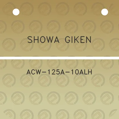 showa-giken-acw-125a-10alh