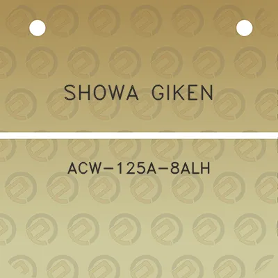 showa-giken-acw-125a-8alh