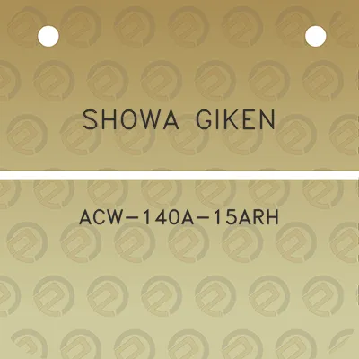 showa-giken-acw-140a-15arh