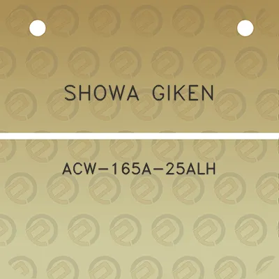 showa-giken-acw-165a-25alh