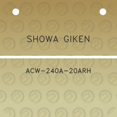 showa-giken-acw-240a-20arh