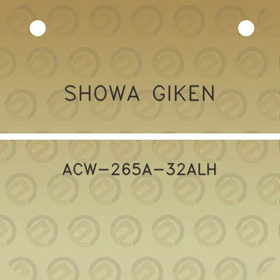 showa-giken-acw-265a-32alh