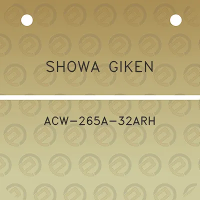 showa-giken-acw-265a-32arh