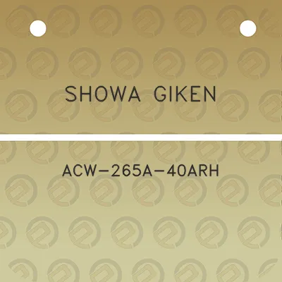 showa-giken-acw-265a-40arh