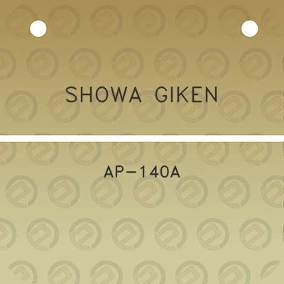 showa-giken-ap-140a