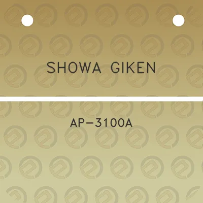 showa-giken-ap-3100a