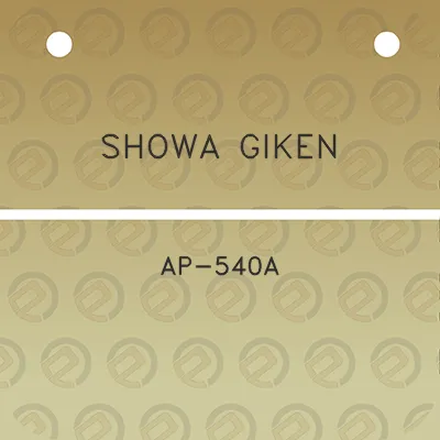 showa-giken-ap-540a