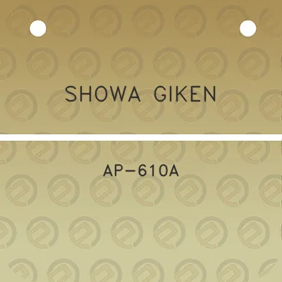 showa-giken-ap-610a