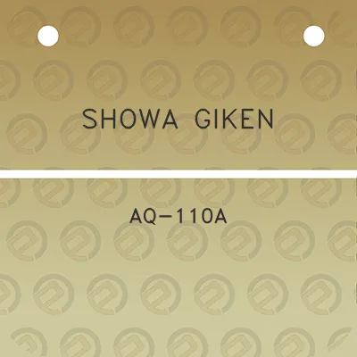 showa-giken-aq-110a