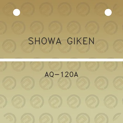 showa-giken-aq-120a