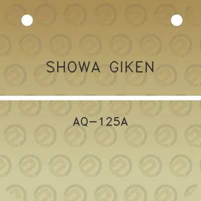 showa-giken-aq-125a