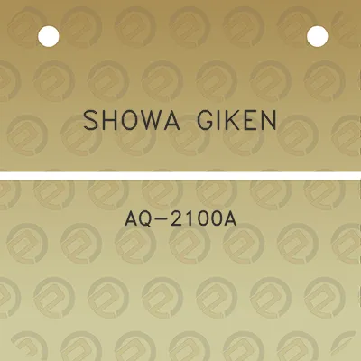 showa-giken-aq-2100a