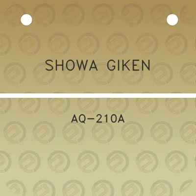 showa-giken-aq-210a