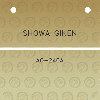 showa-giken-aq-240a