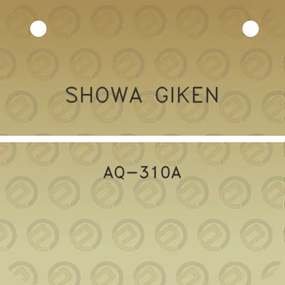 showa-giken-aq-310a