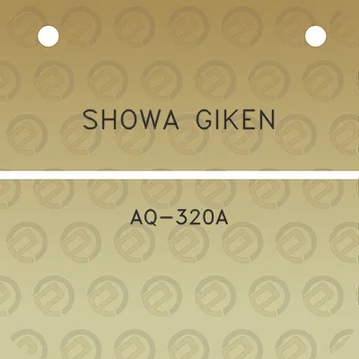 showa-giken-aq-320a