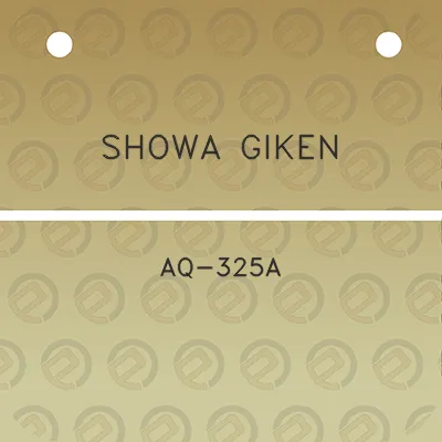 showa-giken-aq-325a