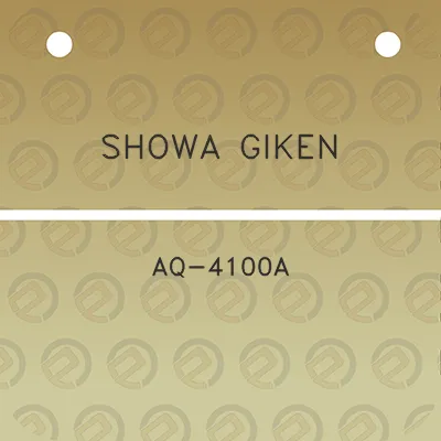 showa-giken-aq-4100a