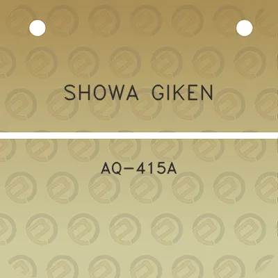 showa-giken-aq-415a