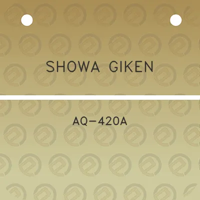 showa-giken-aq-420a