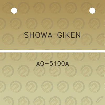 showa-giken-aq-5100a