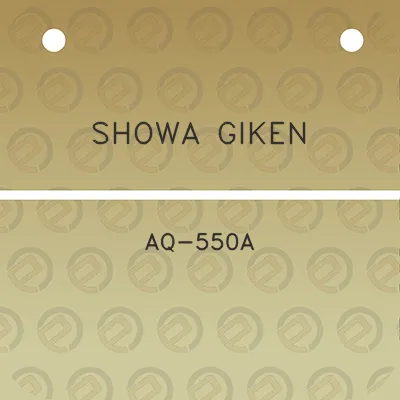 showa-giken-aq-550a